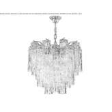 Murano glass chandelier Kemzeke