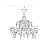 Murano glass chandelier Narrosse