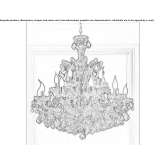 Crystal LED hanging lamp Feuchy