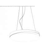 Metal LED hanging lamp Baranowo