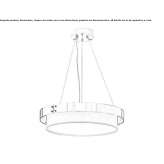 Lampa wisząca LED z poliwęglanu Dobien