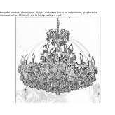 LED crystal chandelier Feuchy