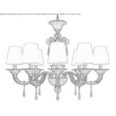 Murano glass chandelier Cedral