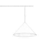 Metal hanging lamp Pioz