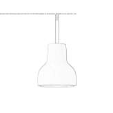 Porcelain hanging lamp Armada