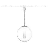 Lampa wisząca LED ze szkła Murano Letnik