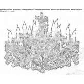 LED chandelier made of Murano glass Feuchy