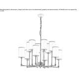 Brass LED hanging lamp Okotoks