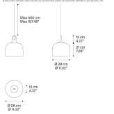 Metal LED hanging lamp Tela