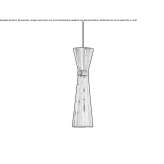 Metal hanging lamp Digby