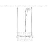 Lampa wisząca LED z marmuru Carrara Leval
