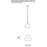 Steel LED hanging lamp Bangor