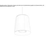 Aluminum hanging lamp Petrov