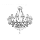 Velvet chandelier Nogueras