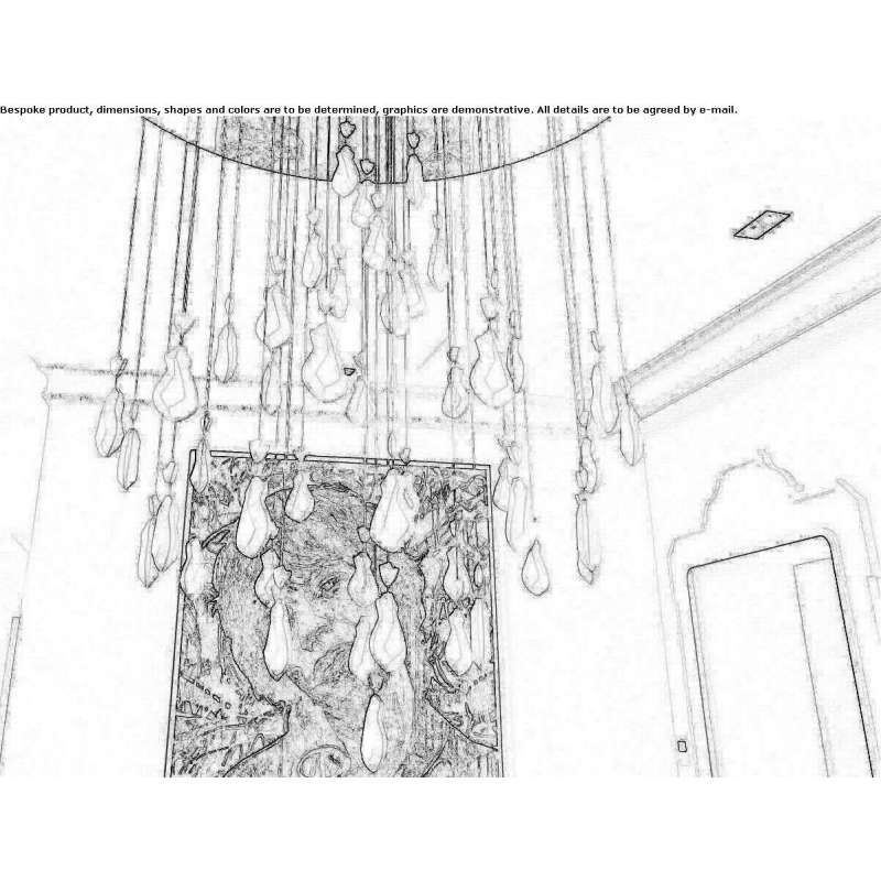 A handmade LED porcelain chandelier Neerbeek A handmade LED porcelain chandelier Neerbeek