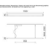 Aluminiowa lampa wisząca LED Unieux