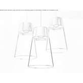 Steel LED hanging lamp Lucko