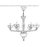 Murano glass chandelier Grisen