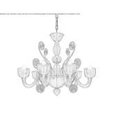 Murano glass chandelier Belovo