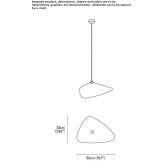 Steel LED hanging lamp Bangor