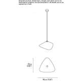 Steel LED hanging lamp Bangor