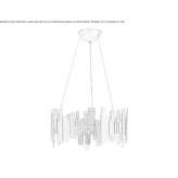 Metal hanging lamp Boritov