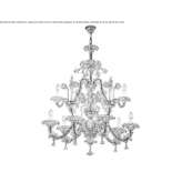 Murano glass chandelier Kemzeke