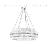 Crystal LED hanging lamp Alconada