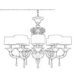 Murano glass chandelier Grandola