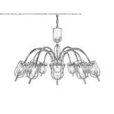 Murano glass chandelier Quimili