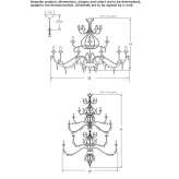 Handmade metal chandelier Fairton