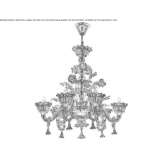 Murano glass chandelier Bierghes