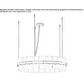 Lampa wisząca LED z marmuru Carrara Anahuac