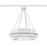 LED hanging lamp made of Murano glass Alconada