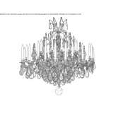 Bronze chandelier Molos