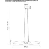 Lampa wisząca LED ze stali malowanej proszkowo Jilliby