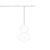 Pendant lamp made of satin glass Keizer