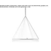 LED hanging lamp made of anodized aluminum Tanna