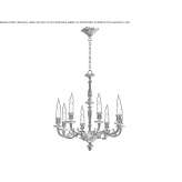 Bronze chandelier Mozhga