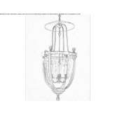 Bronze chandelier Romita