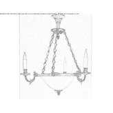 Bronze chandelier Allawah