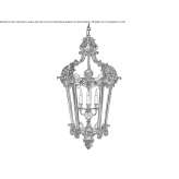 Bronze chandelier Endicott