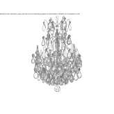 Glass chandelier Molos