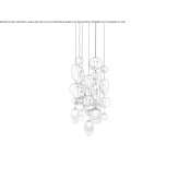 Glass LED pendant lamp with dimmable function Darende