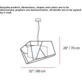 Metal hanging lamp Jugur