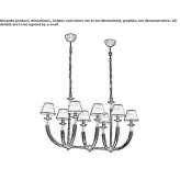 Brass LED hanging lamp Triengen