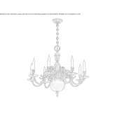 Metal chandelier Marocchi