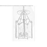 Bronze chandelier Sogut
