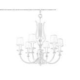 Bronze chandelier Arnes