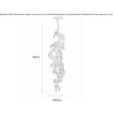 LED hanging lamp handmade of bronze Valko
